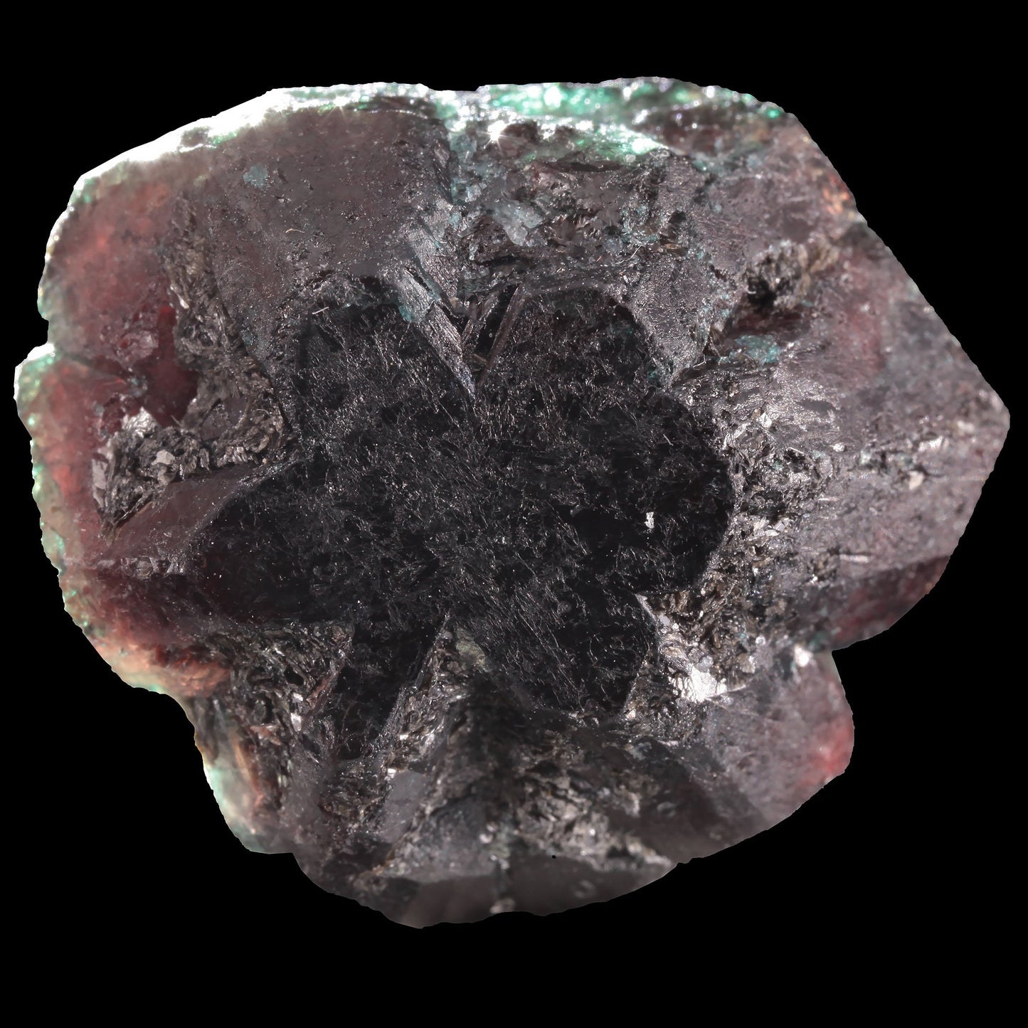 Chrysoberyl (var: Alexandrite)
(color-changing twin)