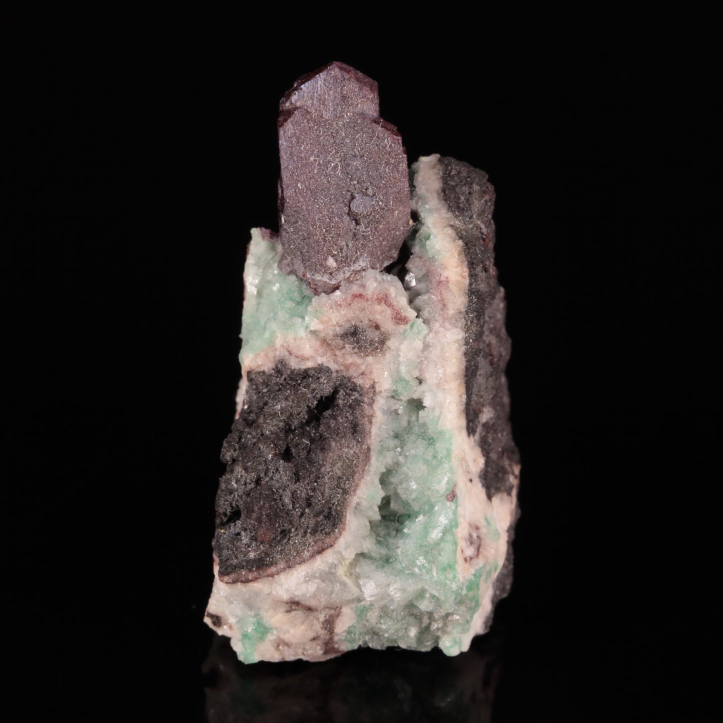 Cuprite on copper-bearing Dolomite