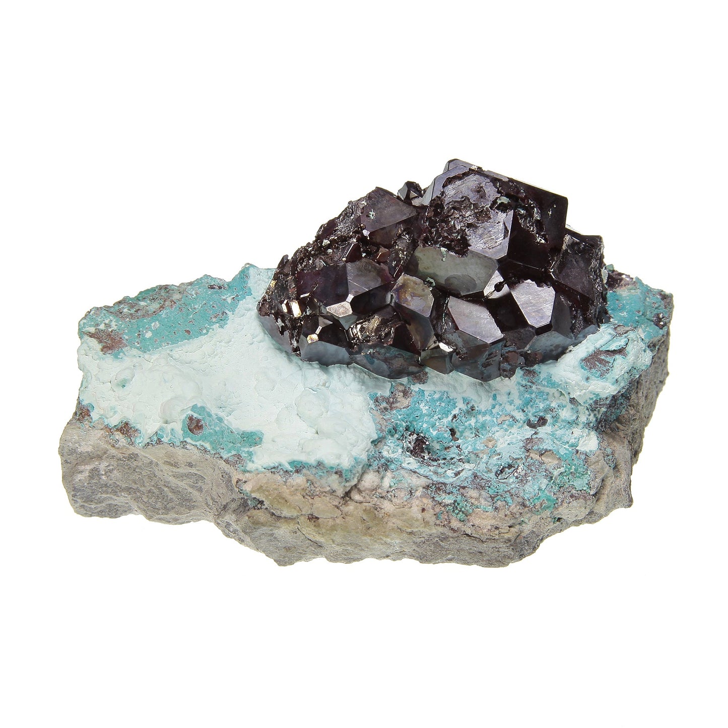 Cuprite on Chrysocolla