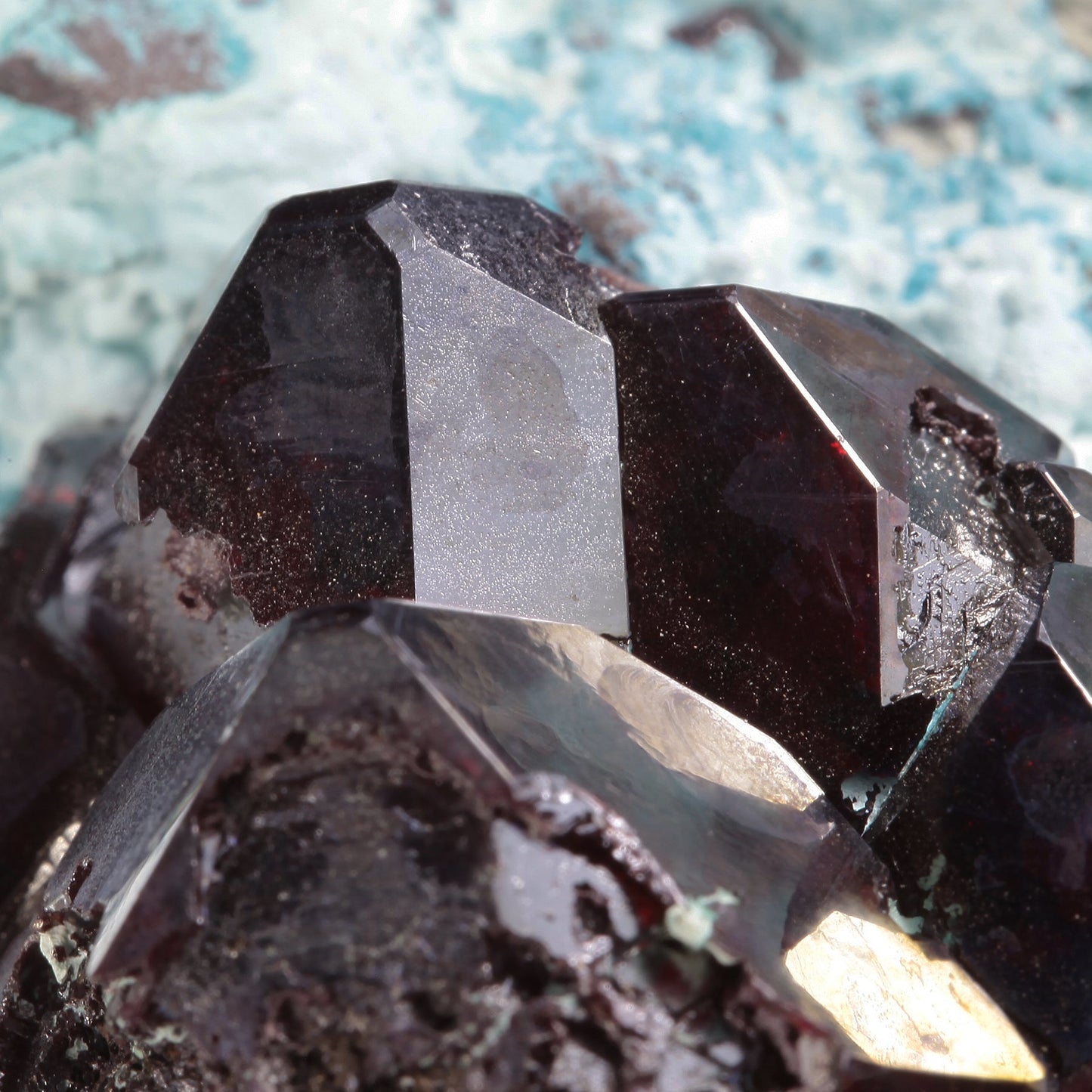 Cuprite on Chrysocolla