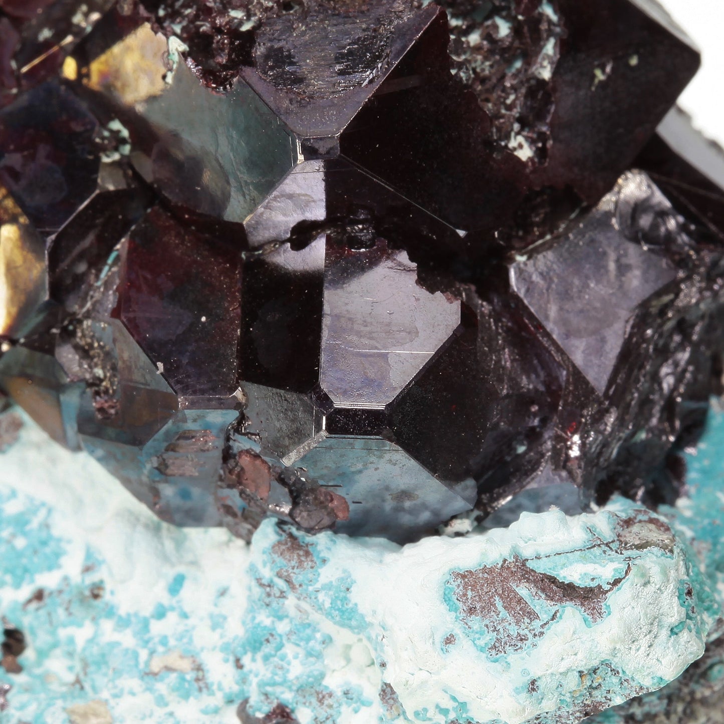 Cuprite on Chrysocolla