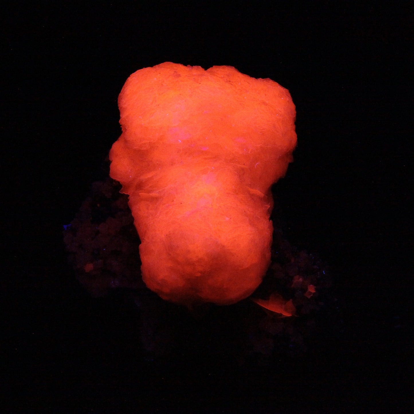 Calcite (var: Manganoan) with Calcite and Lollingite