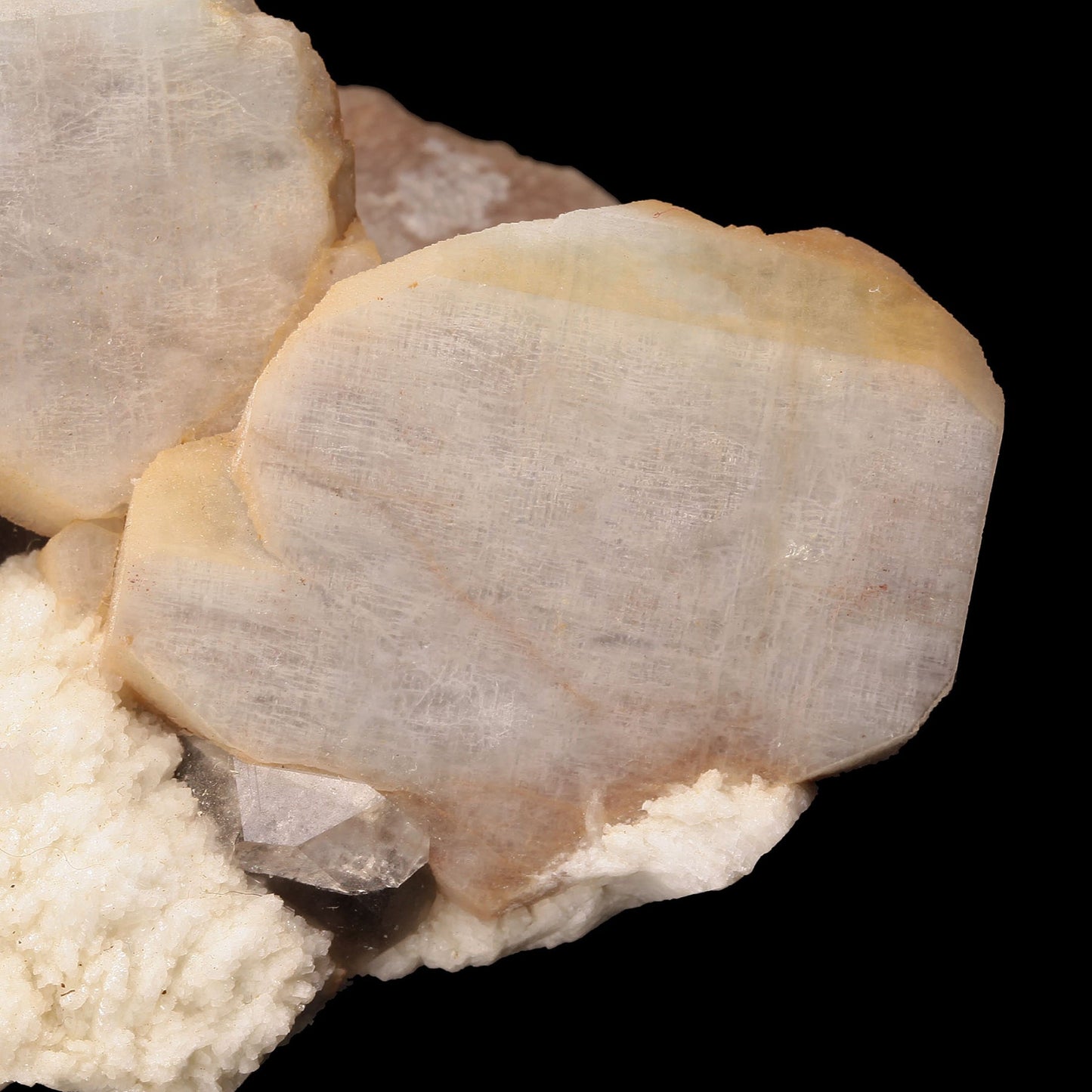 Microcline with Smoky Quartz and Albite