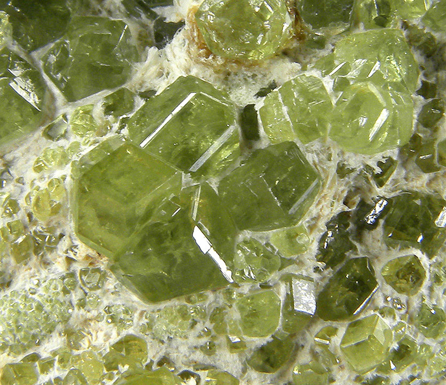 Andradite (var - Demantoid)