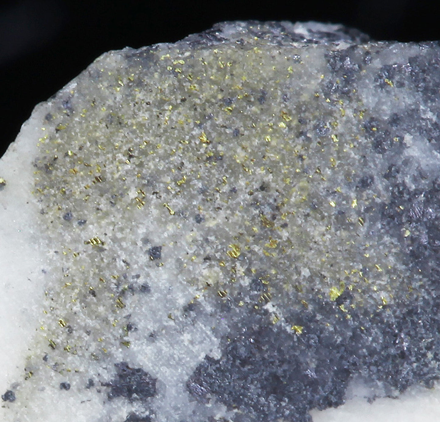Gold with Pyroxmangite and sulfides plus Quartz