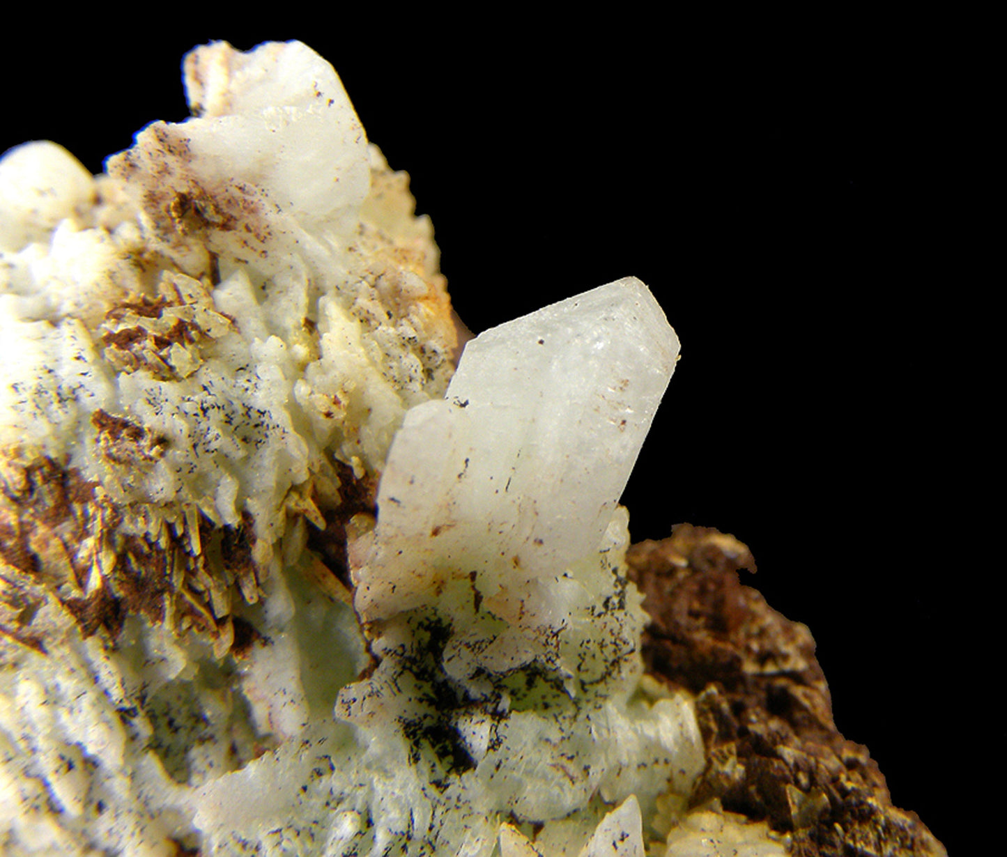 Hopeite (!!) with Phosphophyllite
(first known specimens from South America!)
