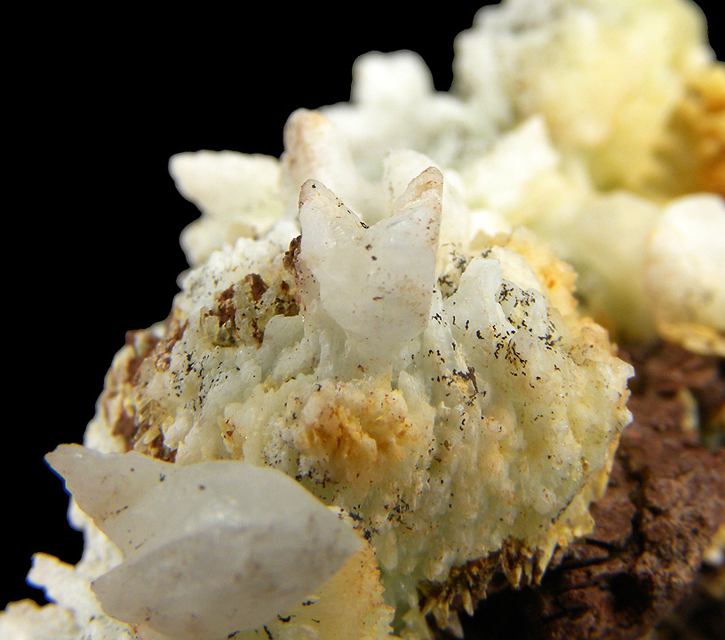 Hopeite (!!) with Phosphophyllite
(first known specimens from South America!)