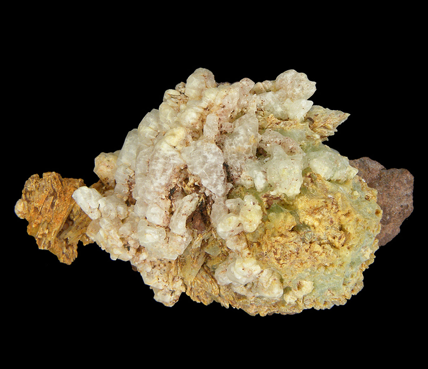 Hopeite (!!) with Phosphophyllite
(first known specimens from South America!)