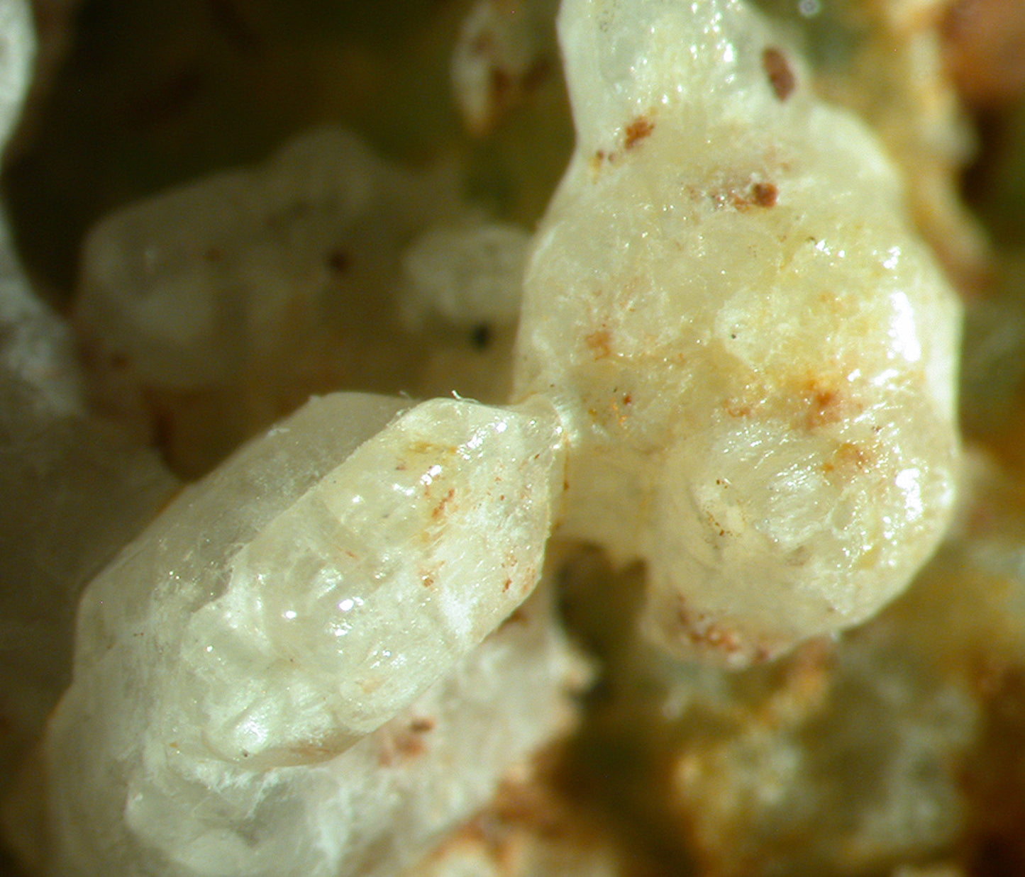 Hopeite (!!) with Phosphophyllite
(first known specimens from South America!)