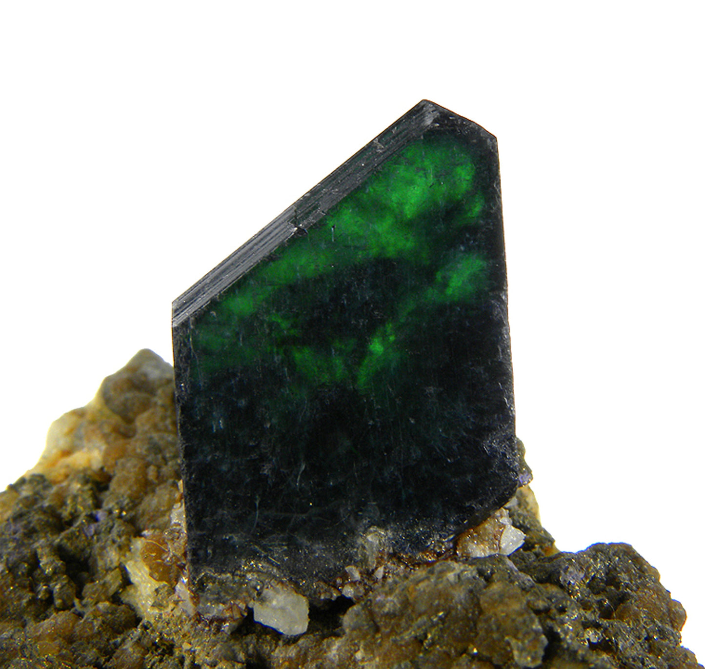 Vivianite with Childrenite, Siderite and Paravauxite