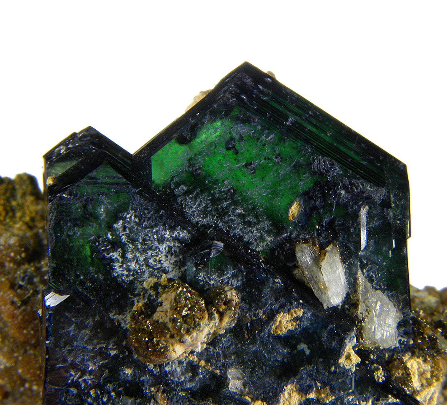 Vivianite with Childrenite and Paravauxite