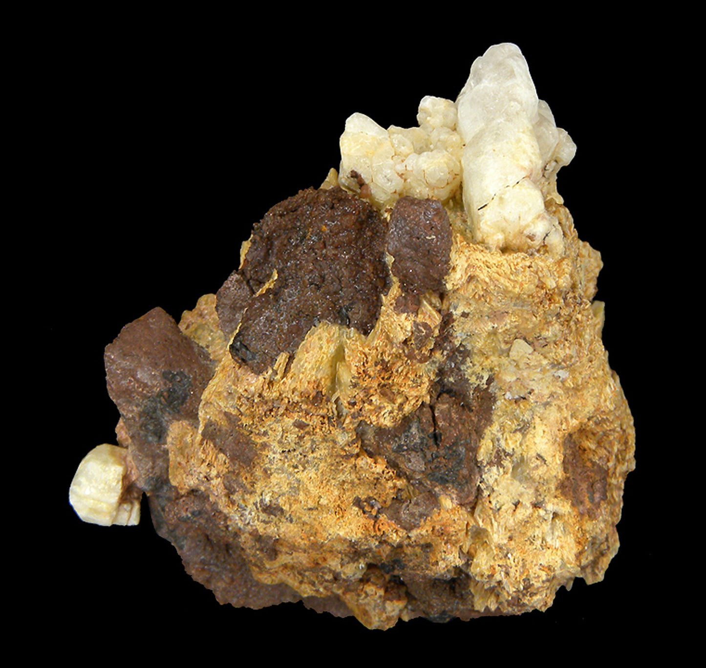 Hopeite (!!) with Phosphophyllite
(first known specimens from South America!)