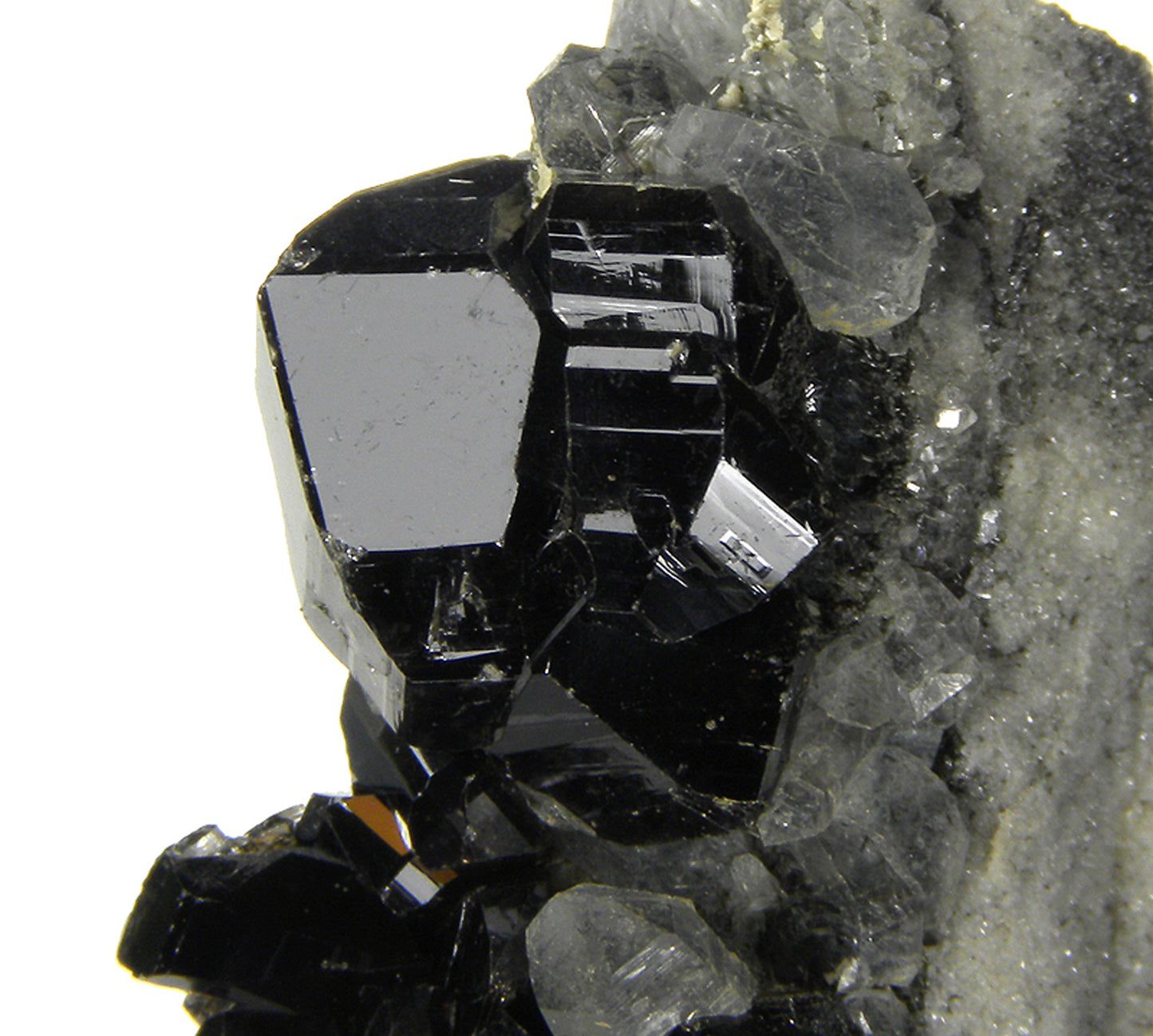 Cassiterite on matrix