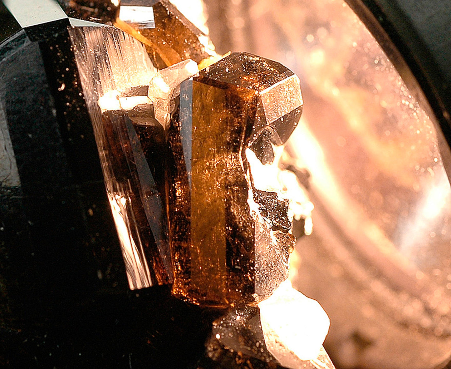 Cassiterite with Siderite and Quartz