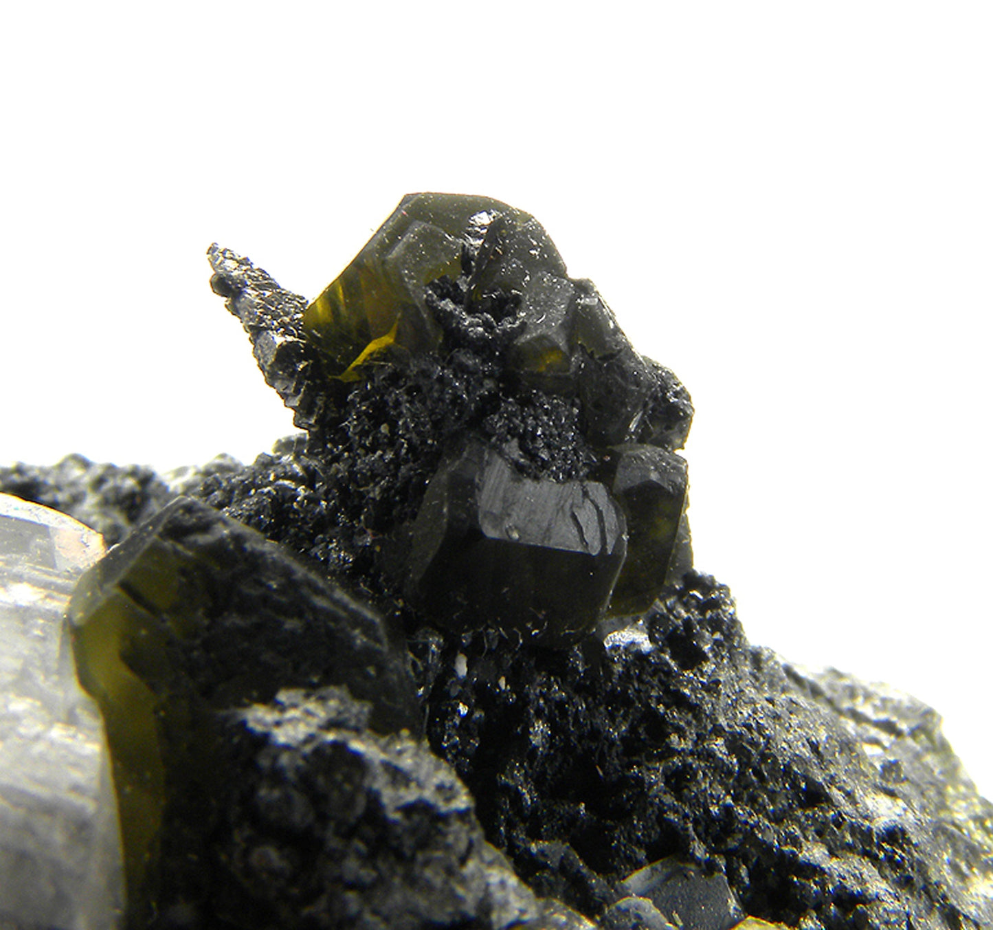 Siderite and Quartz on Pyrite (replacing Siderite) with Stannite