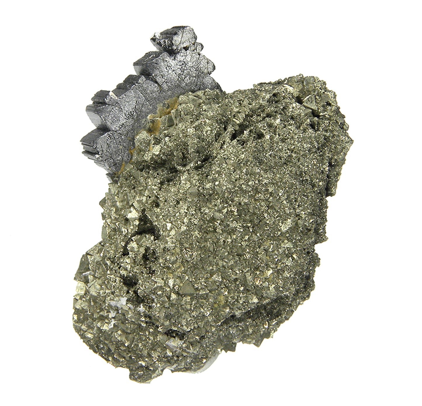 Bournonite on Pyrite
(excellent “cogwheel”)