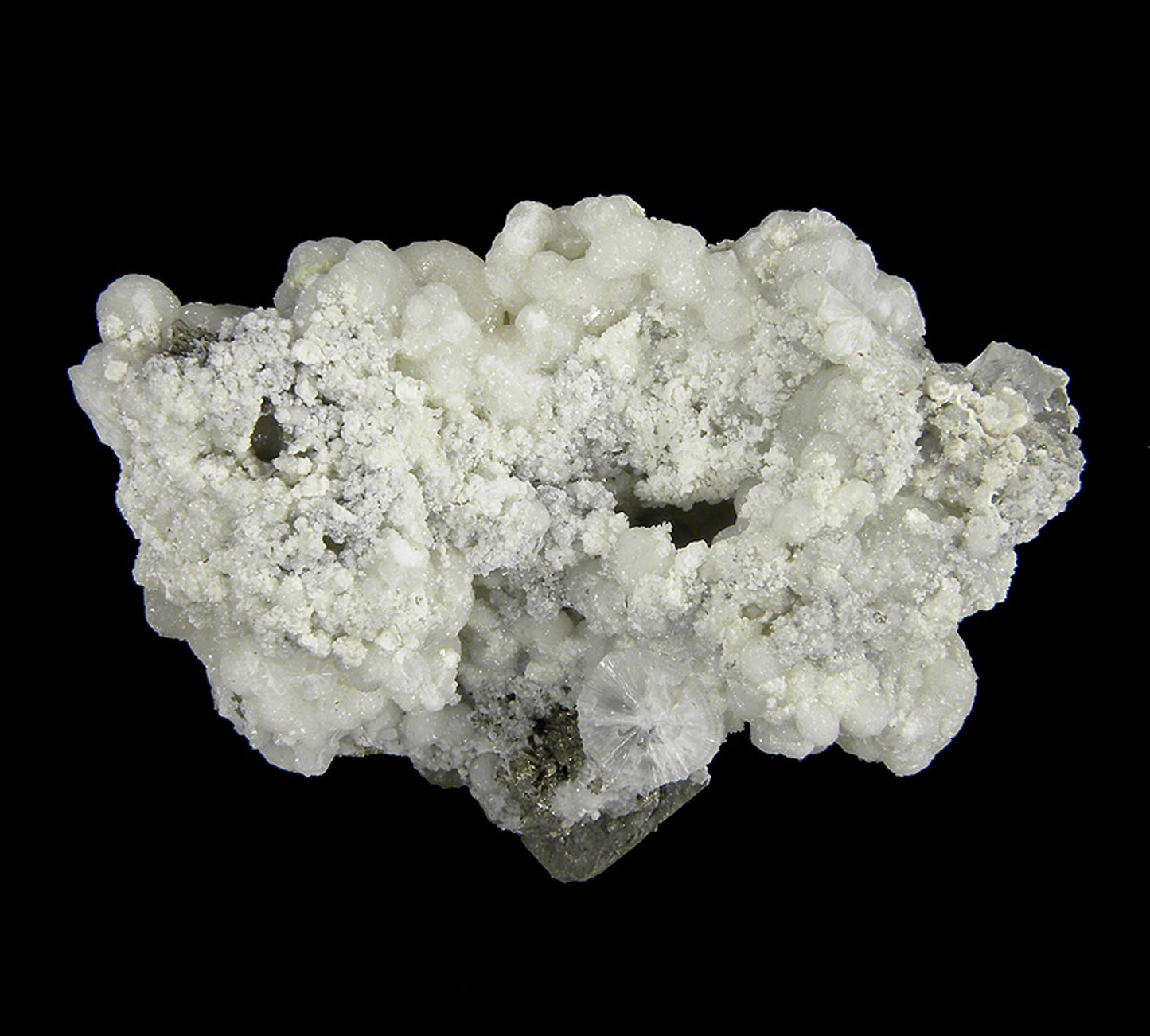Wavellite with Pyrrhotite