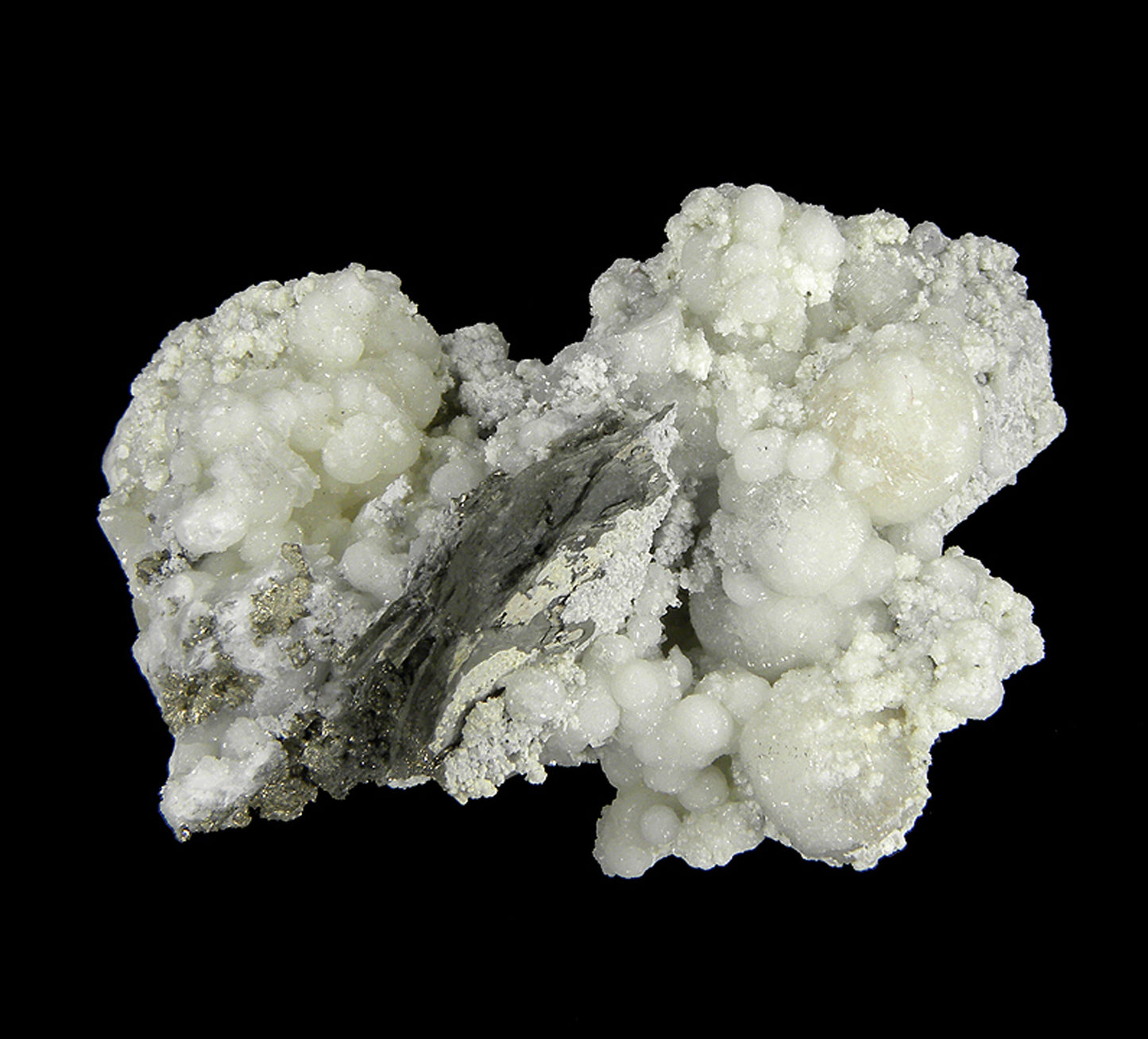 Wavellite with Pyrrhotite