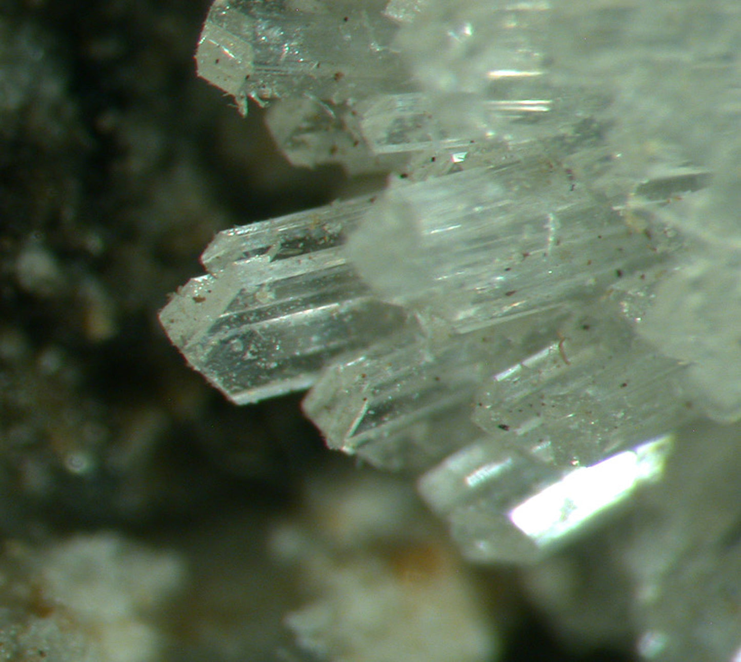 Wavellite with Stannite and Augelite