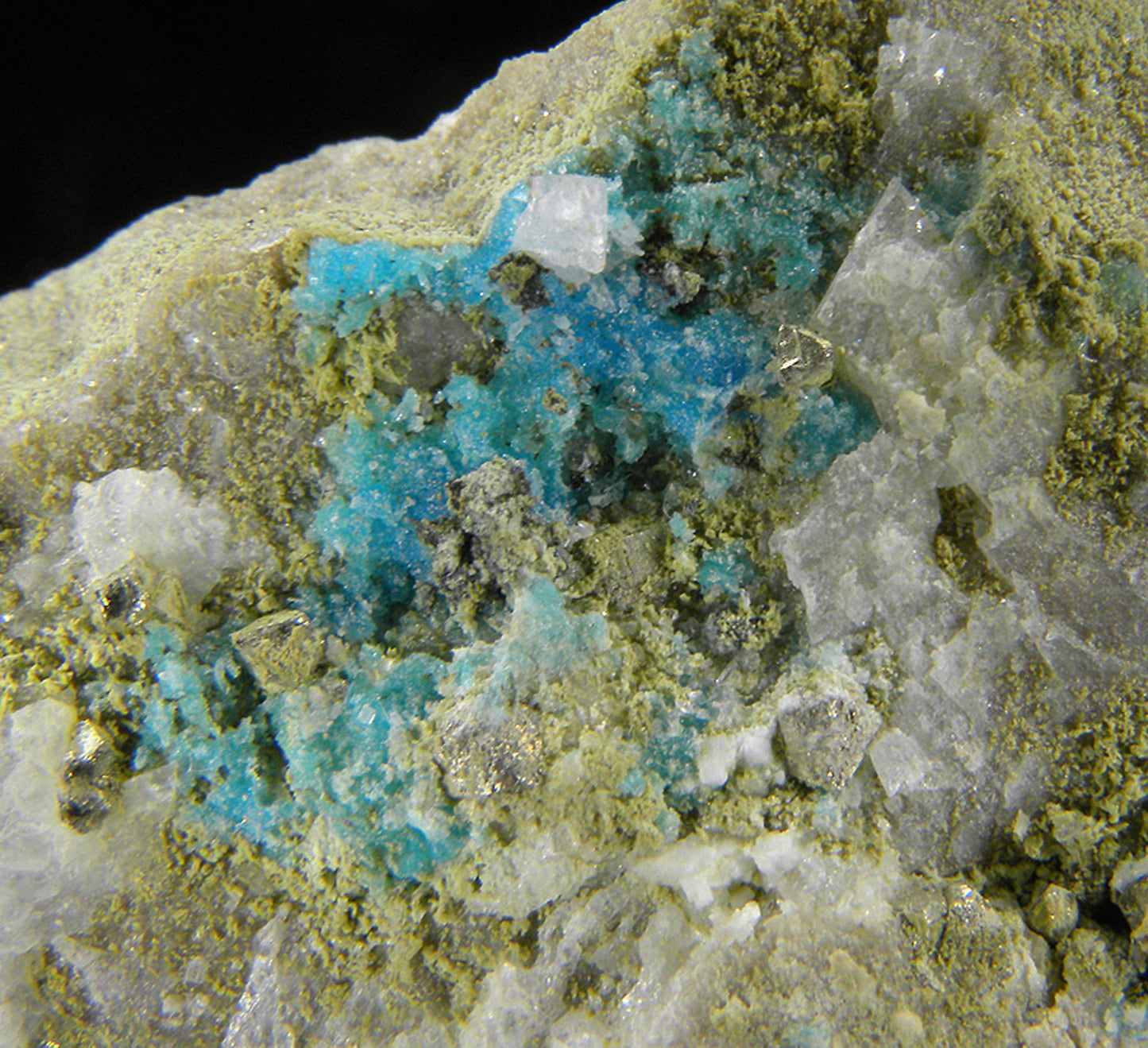 Augelite with Chalcanthite