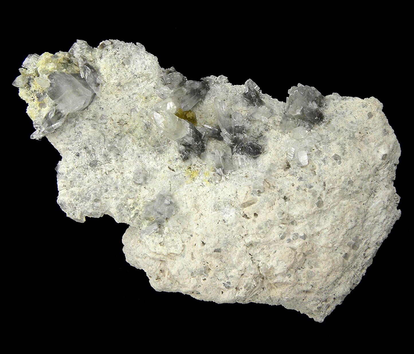 Augelite with Quartz and Jamesonite(?)