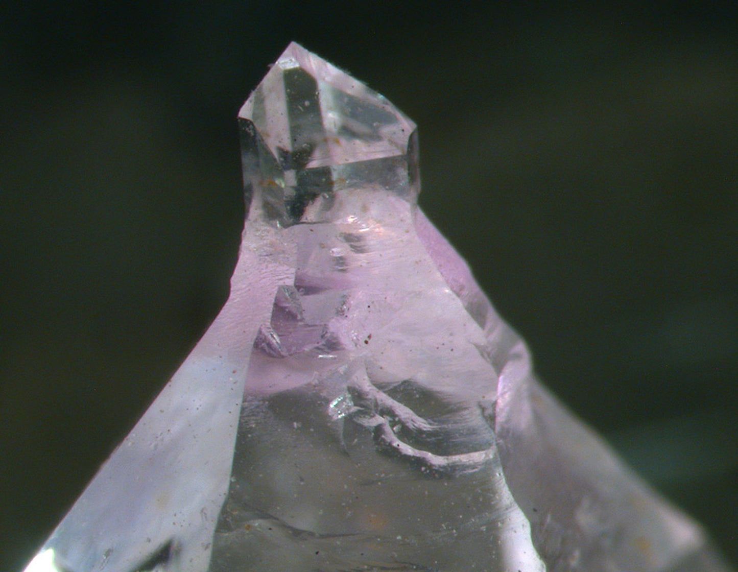 Amethyst on Calcite
(reverse scepters)