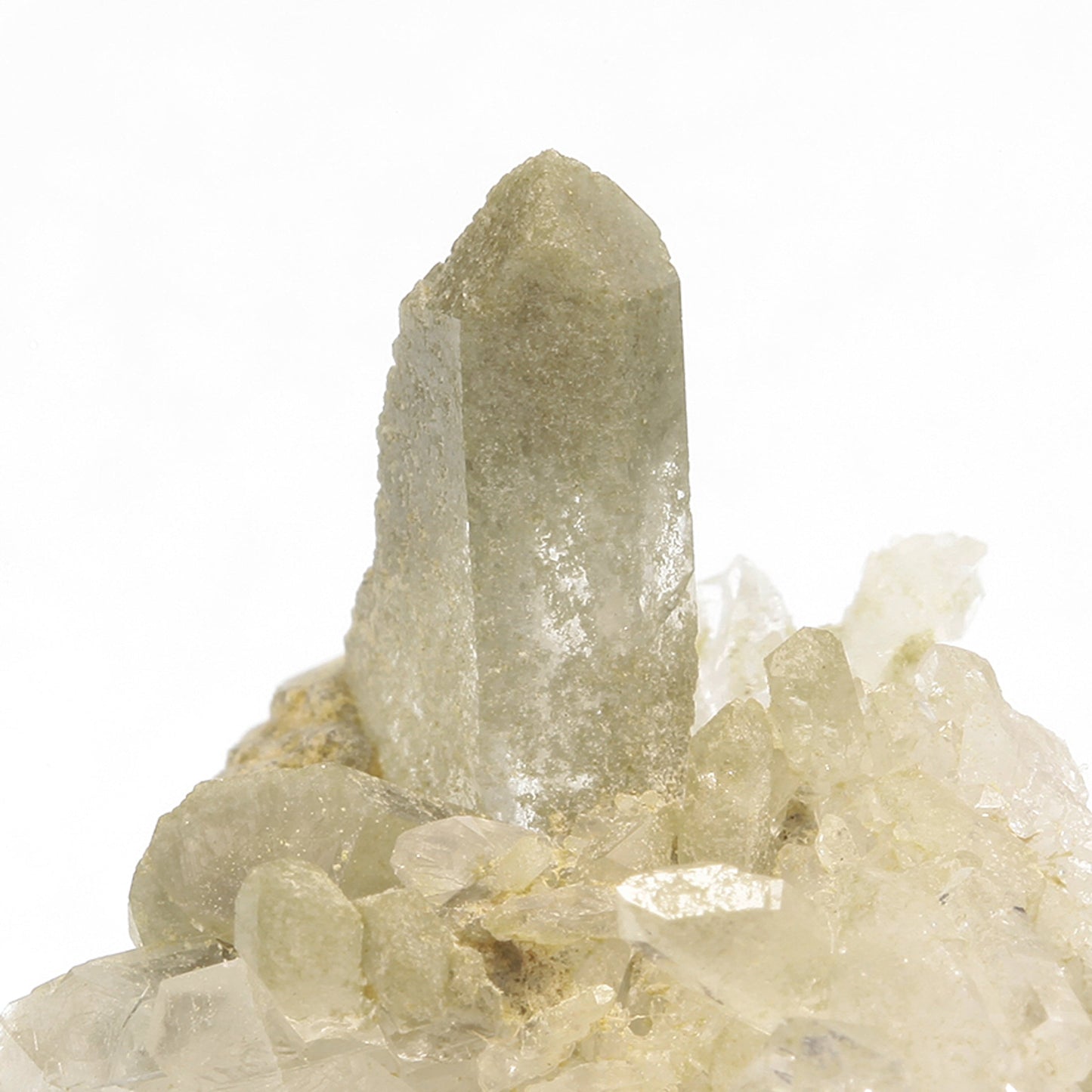Brookite with "Faden" Quartz