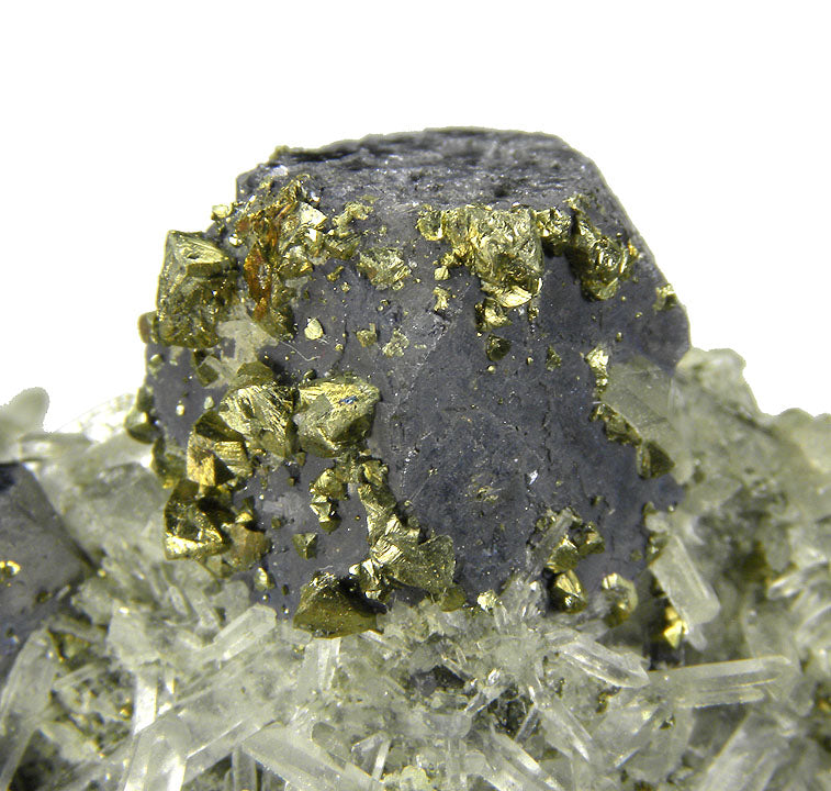 Galena with Chalcopyrite and Quartz