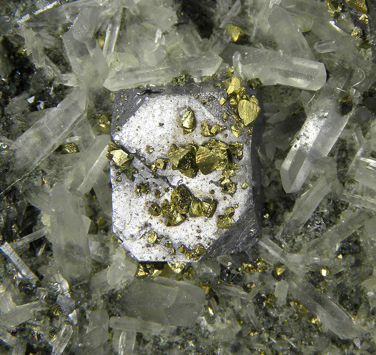 Galena with Chalcopyrite and Quartz