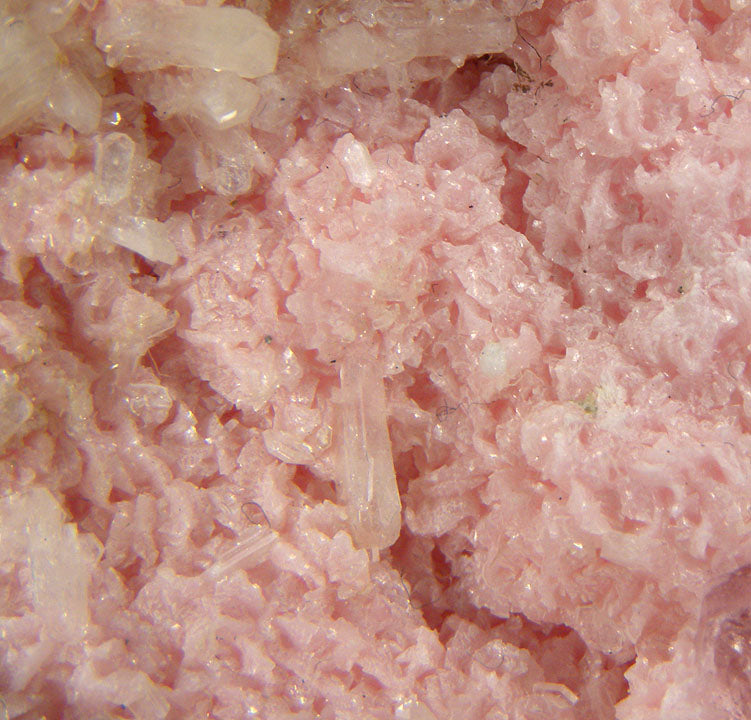Rhodochrosite with Stilbite(!) & Chalcopyrite