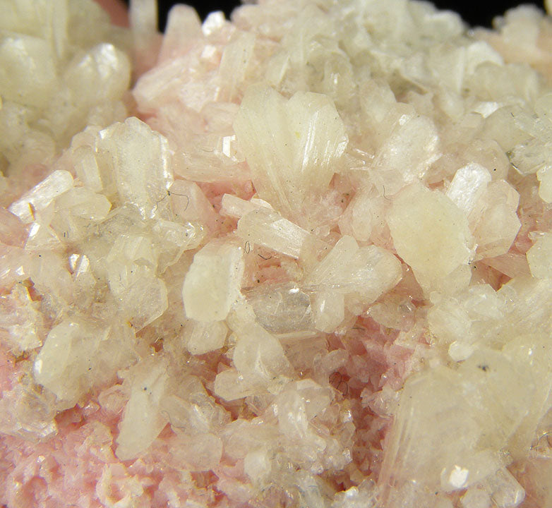 Rhodochrosite with Stilbite(!) & Chalcopyrite