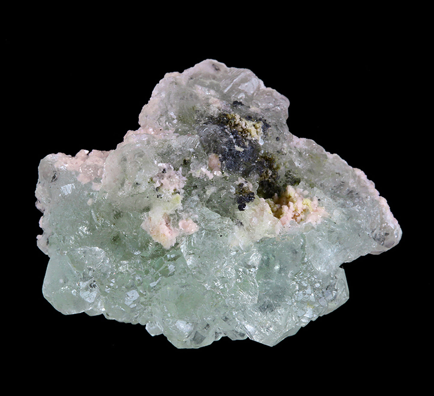 Fluorite with Rhodochrosite