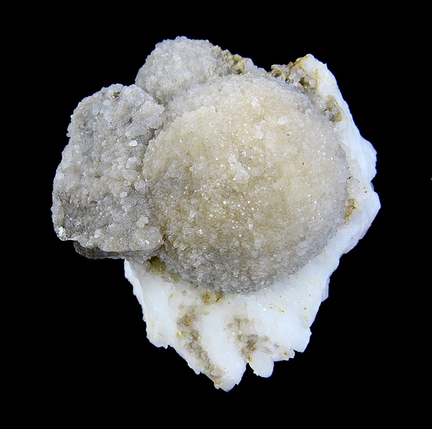 Calcite on Quartz