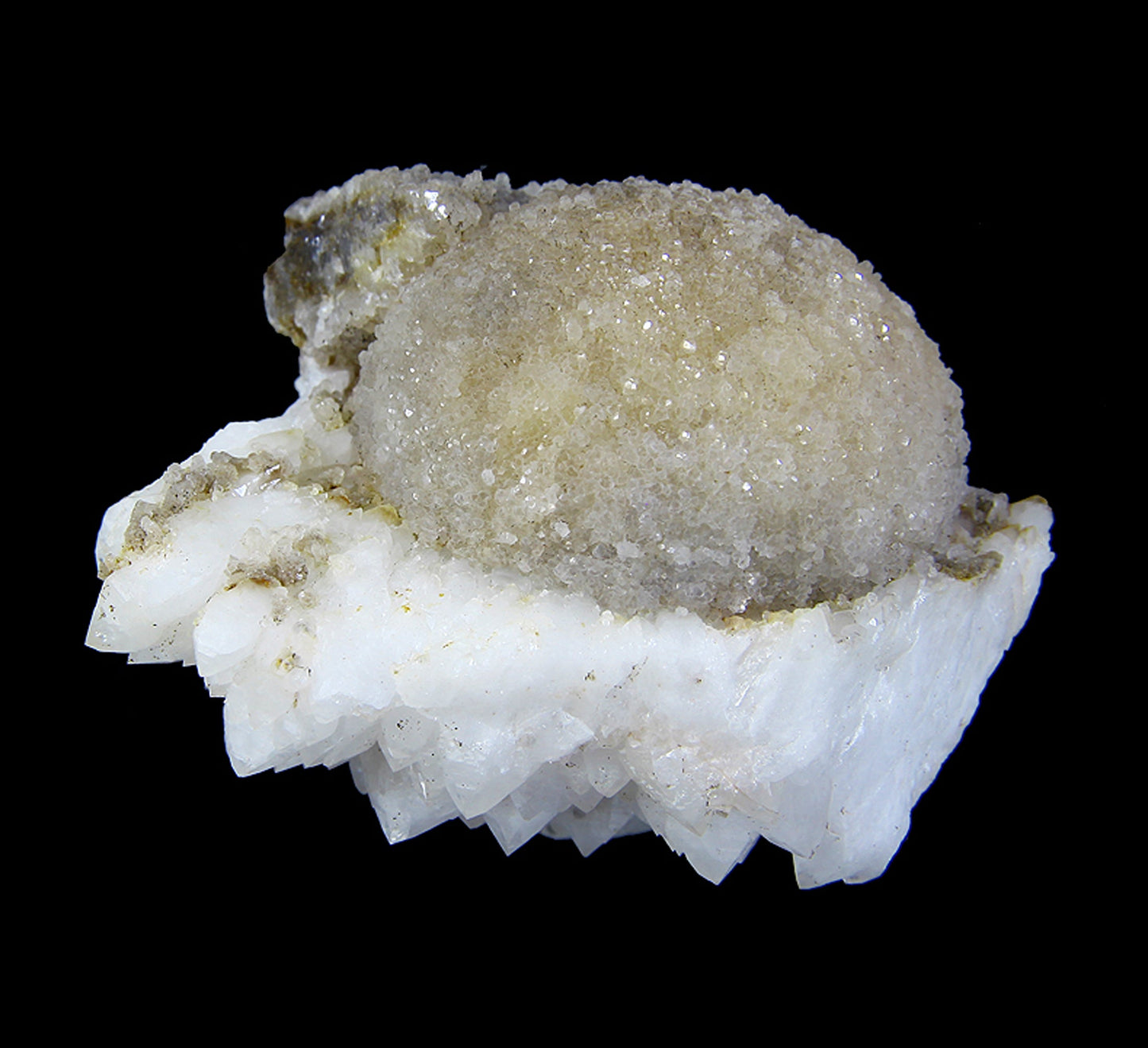 Calcite on Quartz