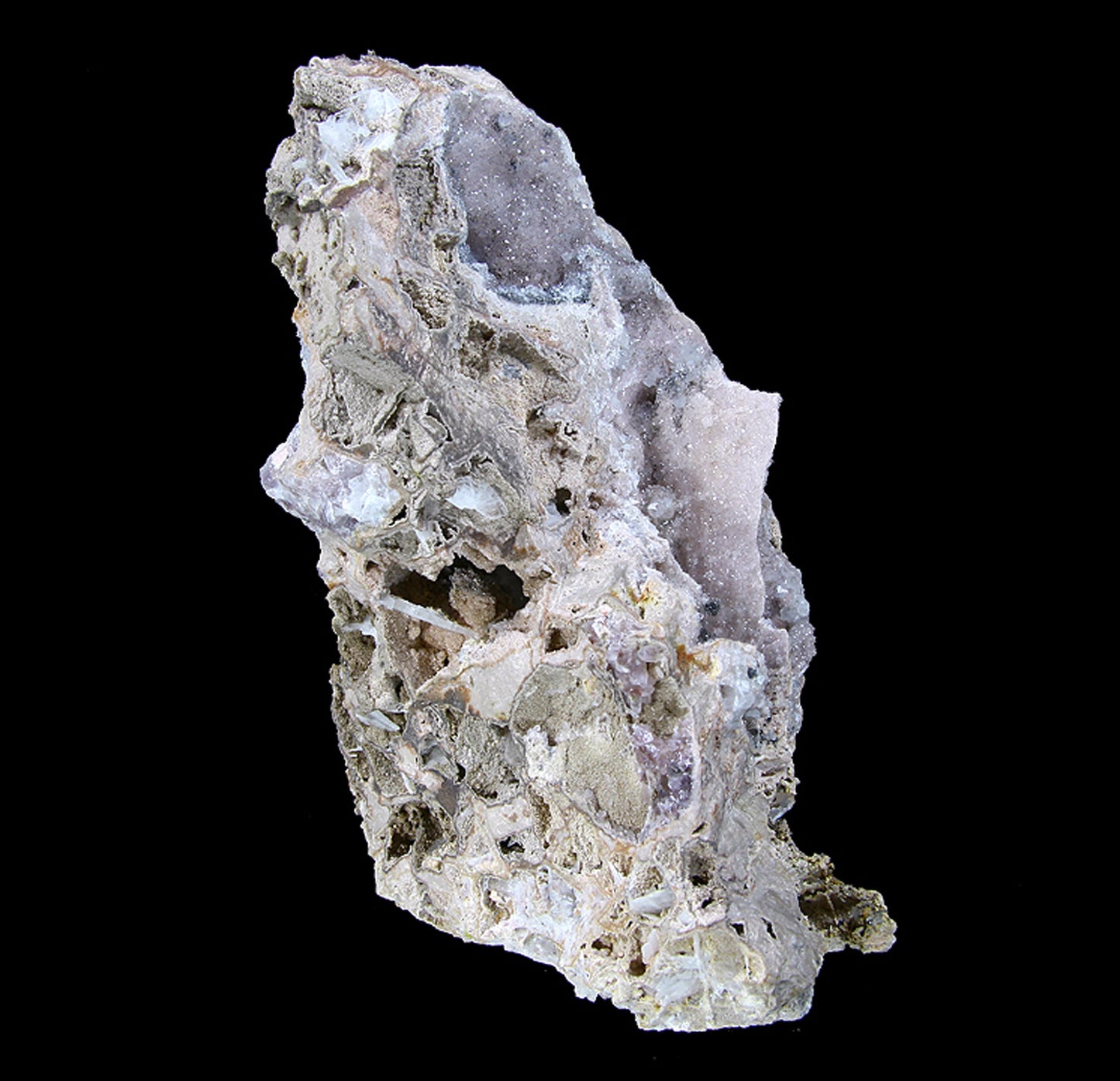 Quartz with several associated minerals