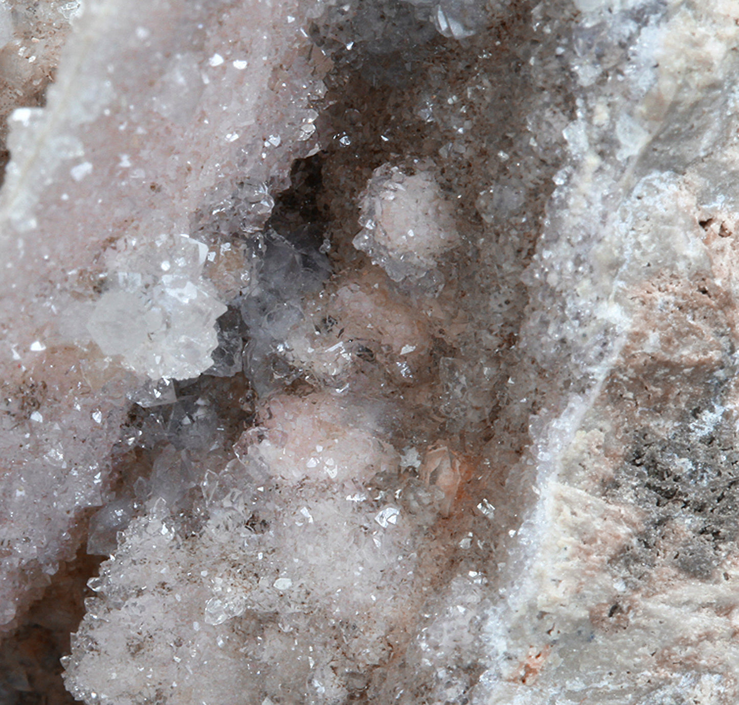 Quartz with several associated minerals