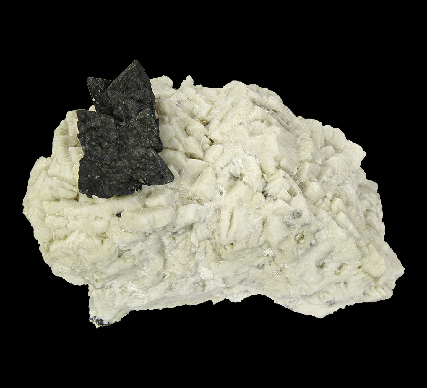 Hematite pseudomorph after Siderite on Microcline with Fluorite