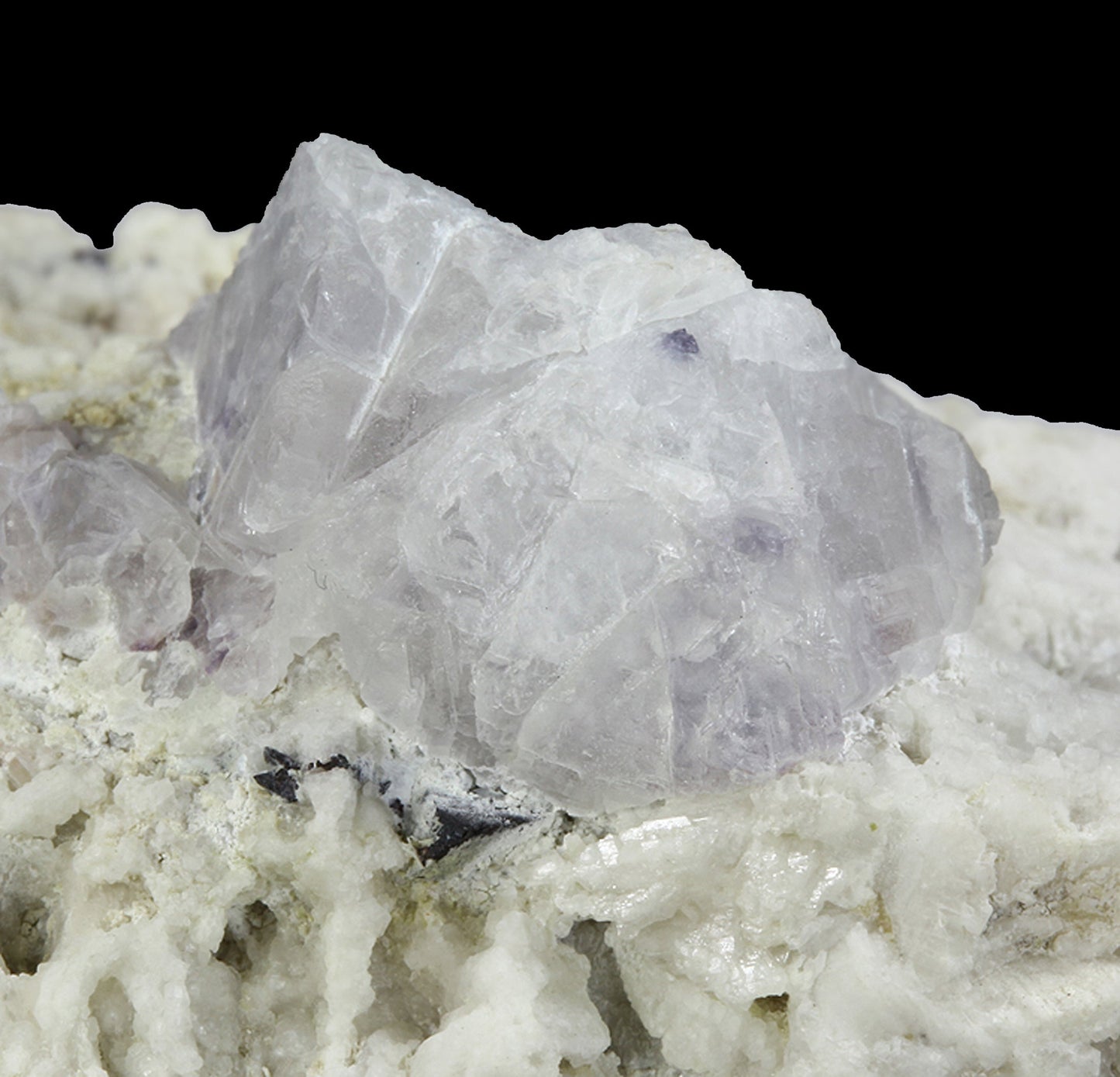 Hematite pseudomorph after Siderite on Microcline with Fluorite
