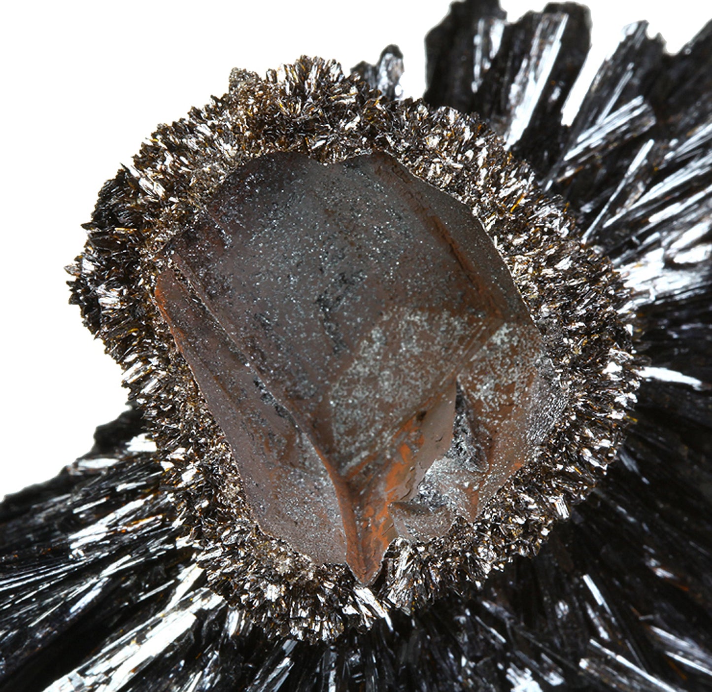 Goethite on a “cast” after Quartz