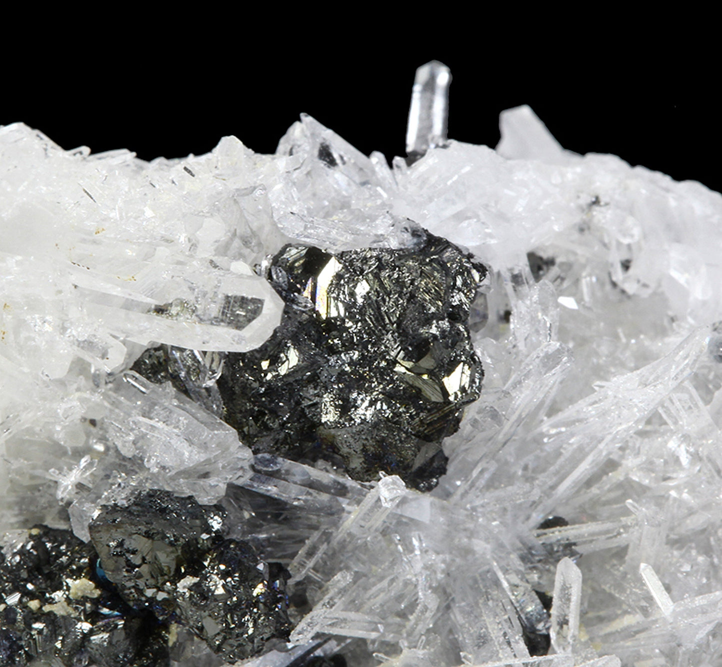 Tetrahedrite and Galena on Quartz