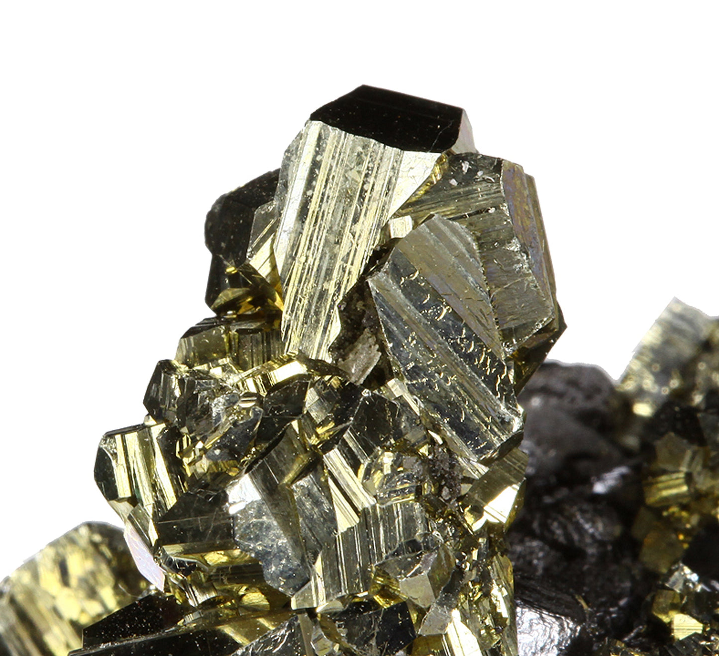 Pyrite on Sphalerite