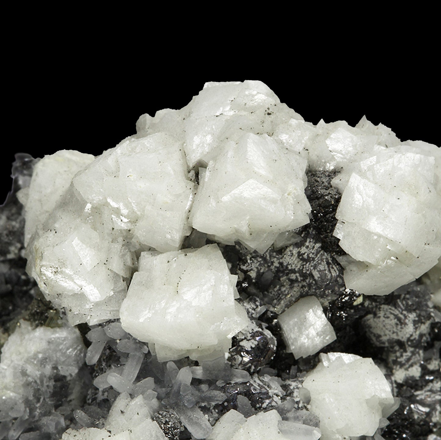 Dolomite on sulfides