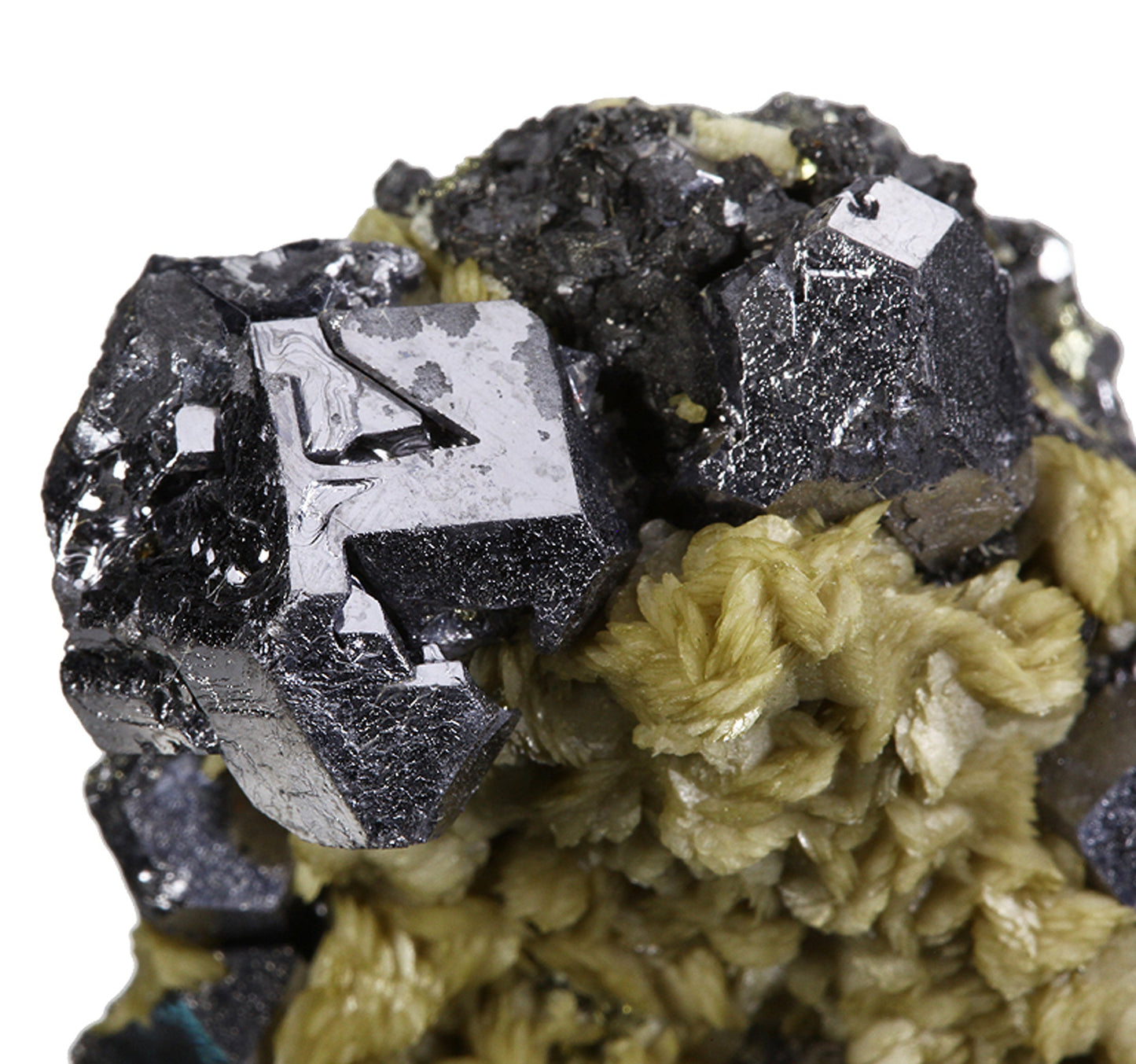 Siderite on Galena