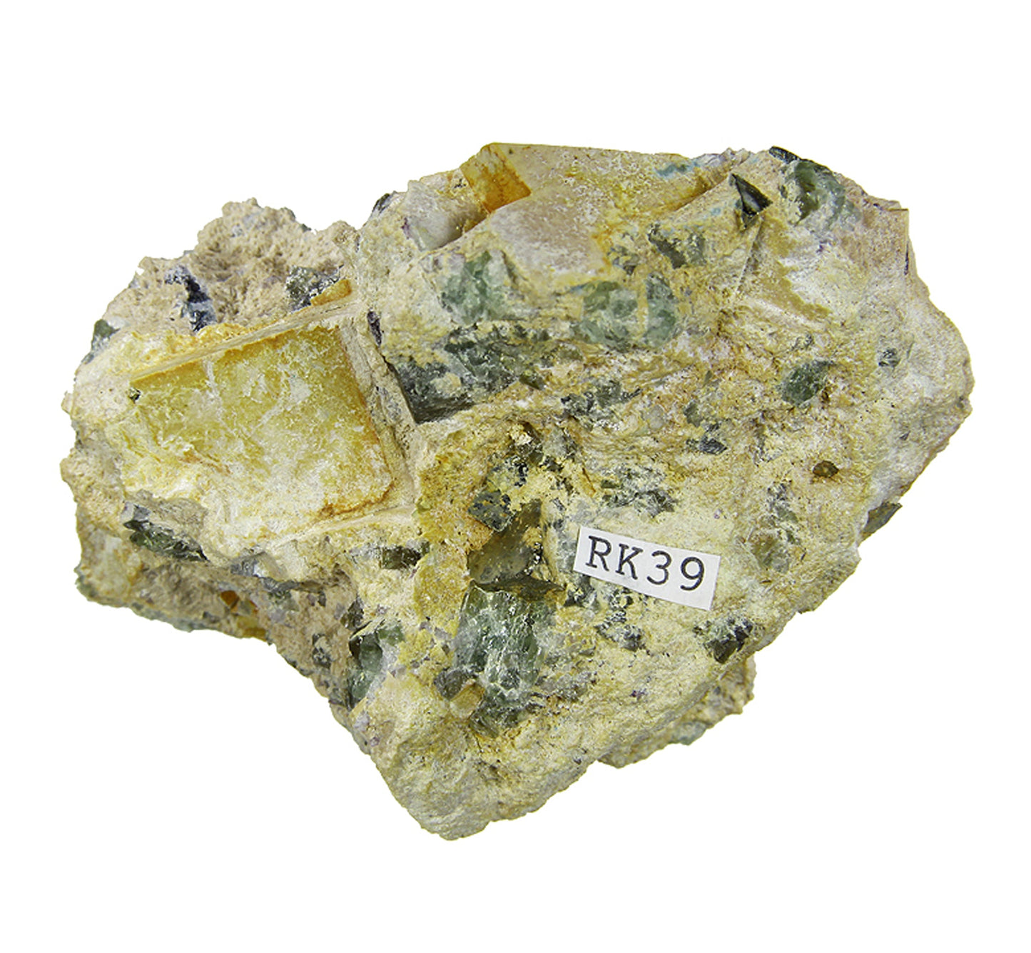 Pyrite with Fluorite