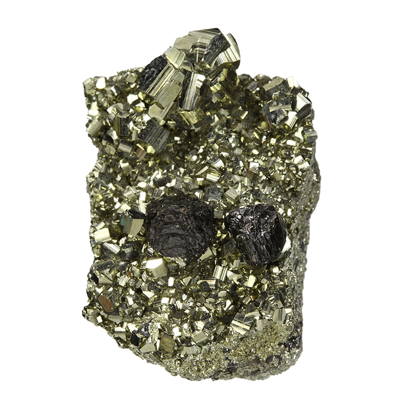 Sphalerite on Pyrite