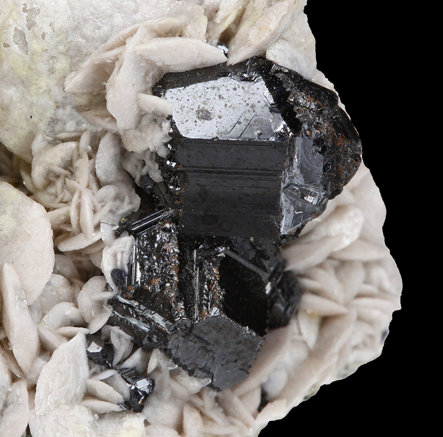 Sphalerite on Siderite
