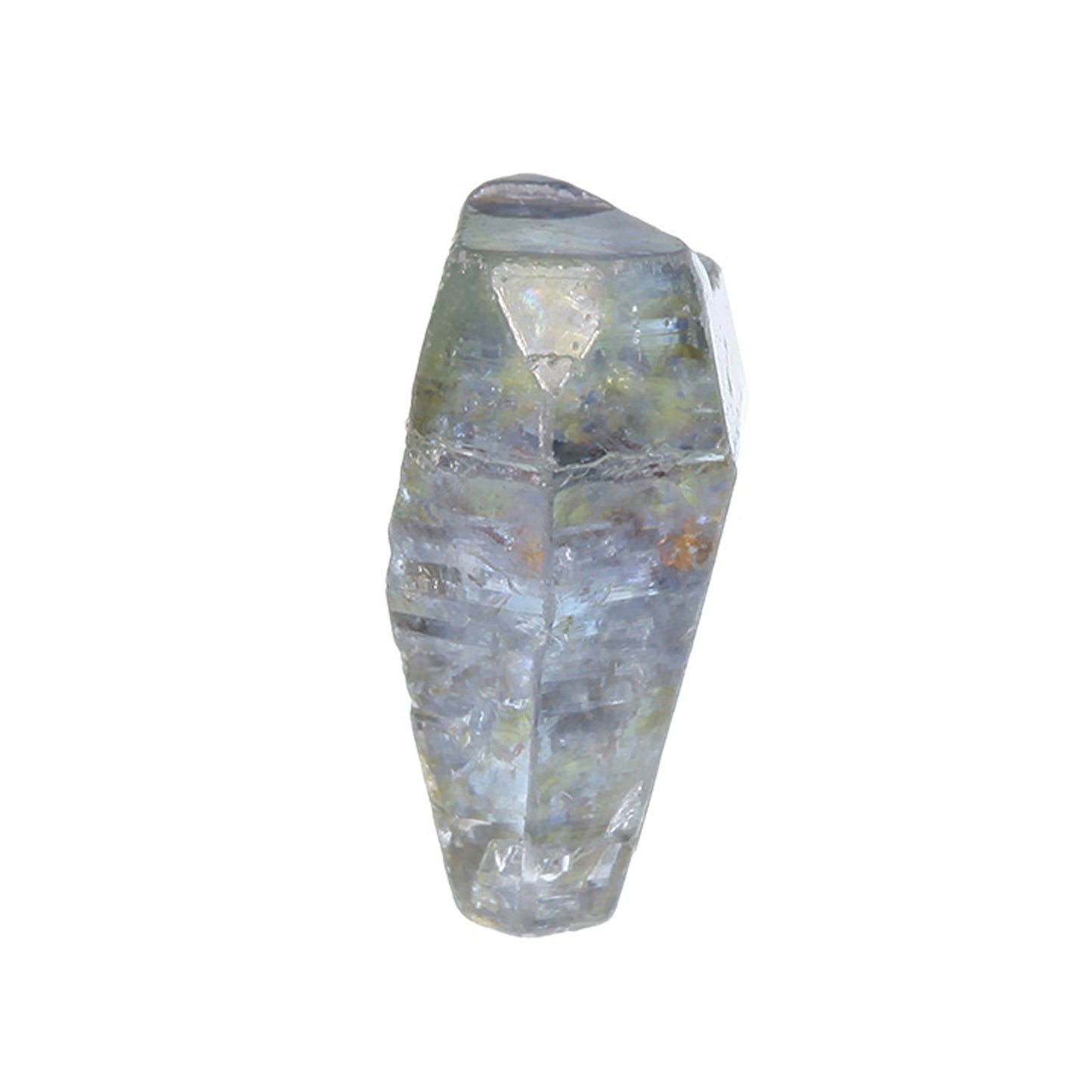 Corundum (var: Sapphire)
(Doubly terminated “floater”)