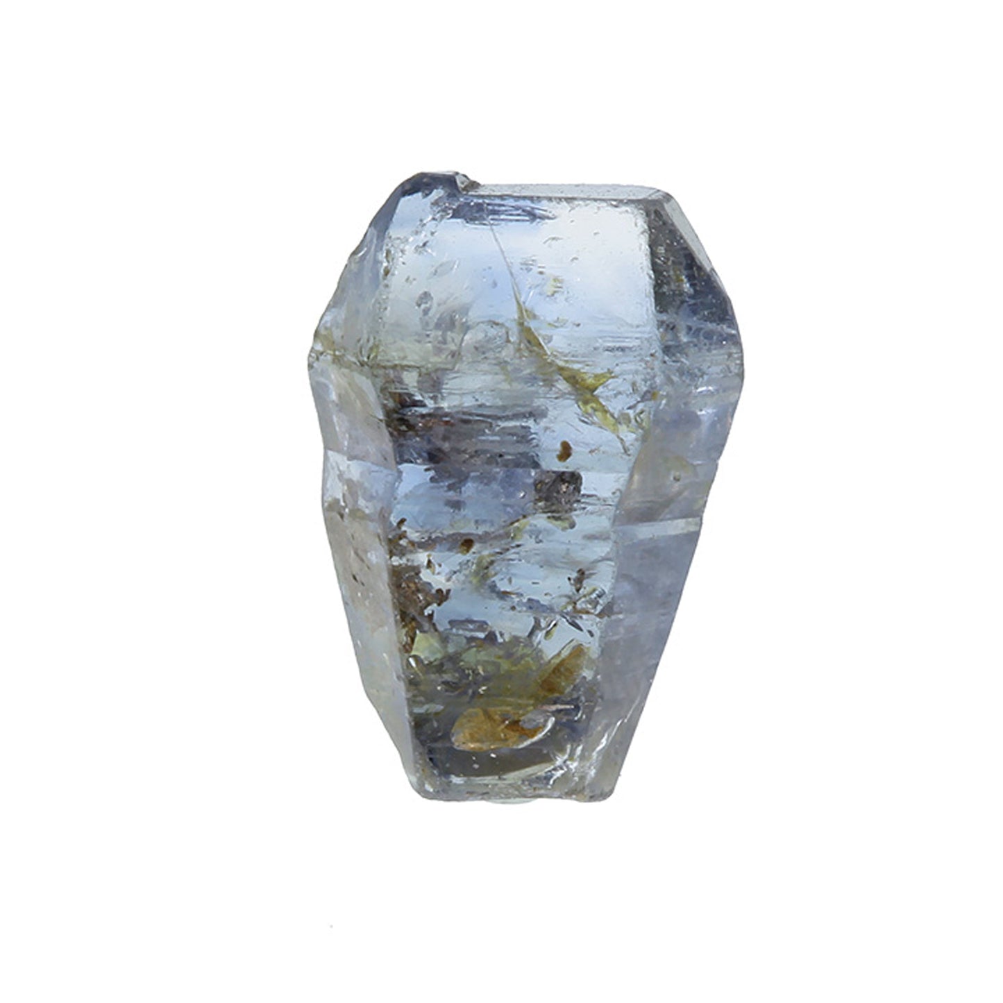 Corundum (var: Sapphire)
(Doubly terminated “floater”)