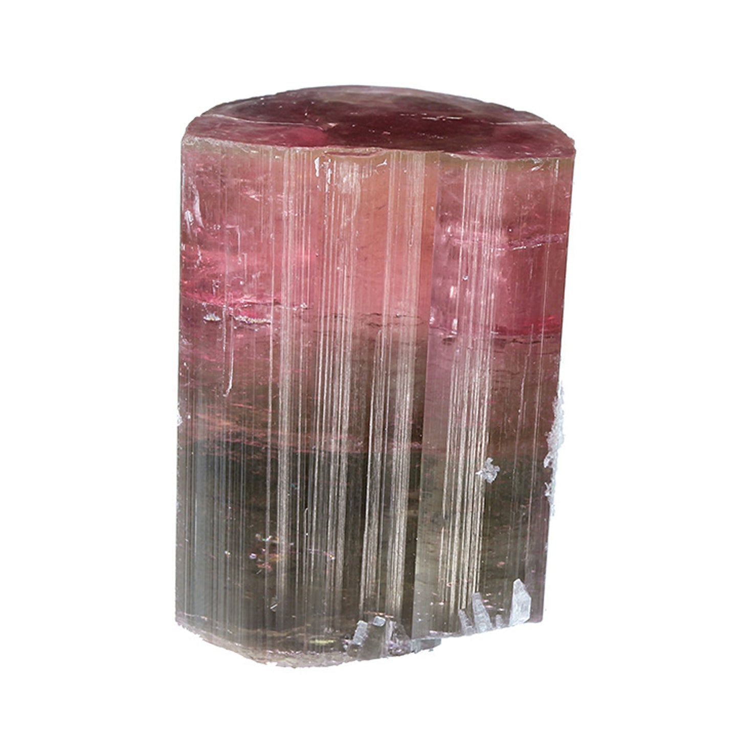 Tourmaline with Stilbite
(Doubly terminated)