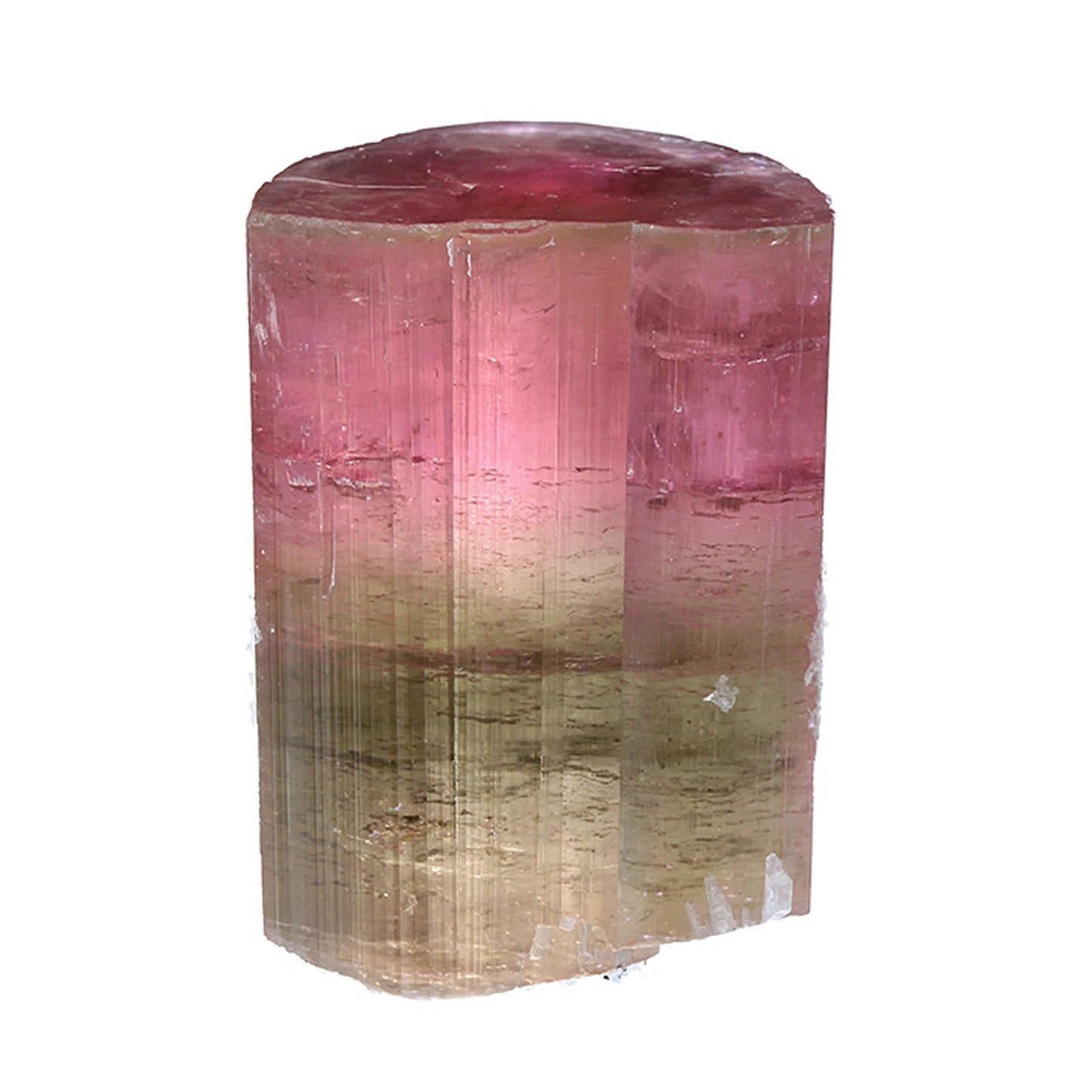 Tourmaline with Stilbite
(Doubly terminated)